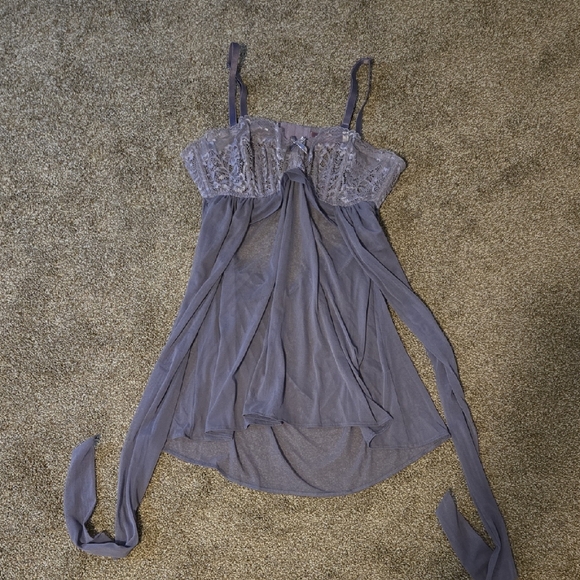 Adore Me Lavender Lace Chemise Baby Doll Size 38C - Picture 1 of 6